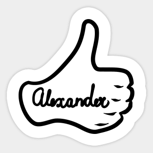 Men name Alexander Sticker